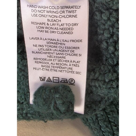 Pilcro Urban Outfitters Chunky Knit Green Sweater Women Sz M Oversize Cowl Neck - Picture 6 of 7